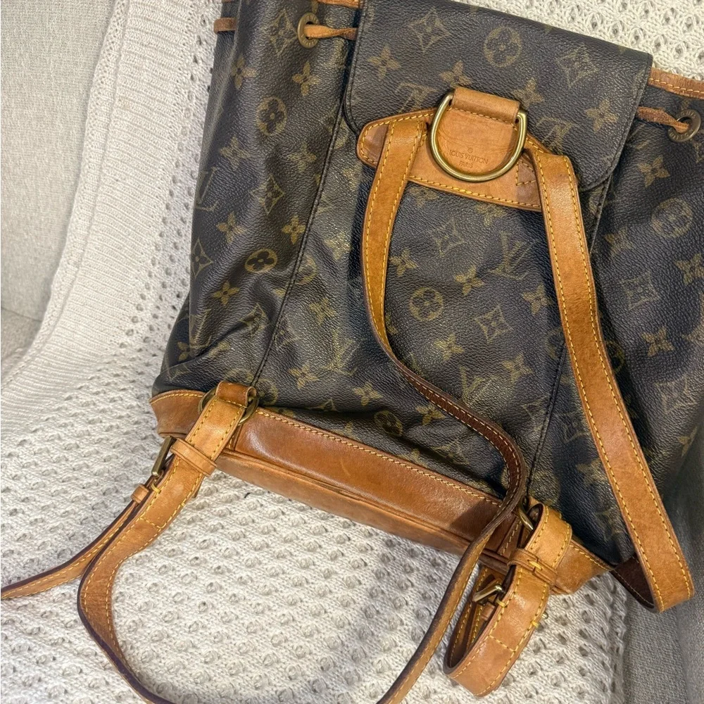Vintage Louis Vuitton Brown Monogram Backpack - Picture 7 of 16